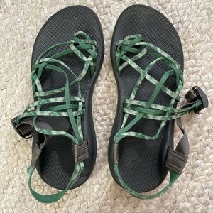 Chaco Women's Green and Gray Sandals
